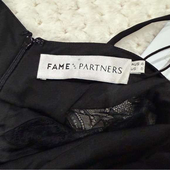 NWT FREE PEOPLE FAME AND PARTNERS THE ABBY BLACK MAXI DRESS - Picture 9 of 10